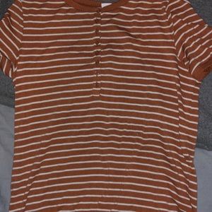 Striped tight fitted shirt